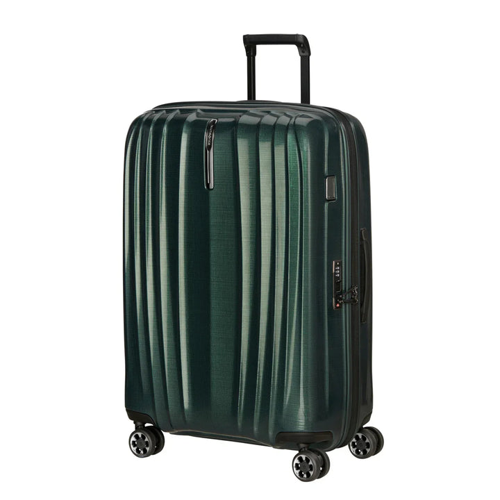 Voorzijde van de Samsonite NEXIS handbagage koffer deep Forest #kleur_deep-forest