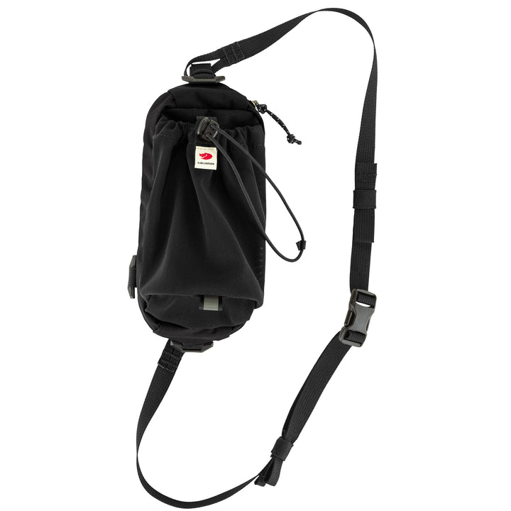 Voorkant van de Fjallraven Abisko bottle pocket zwart #kleur_zwart