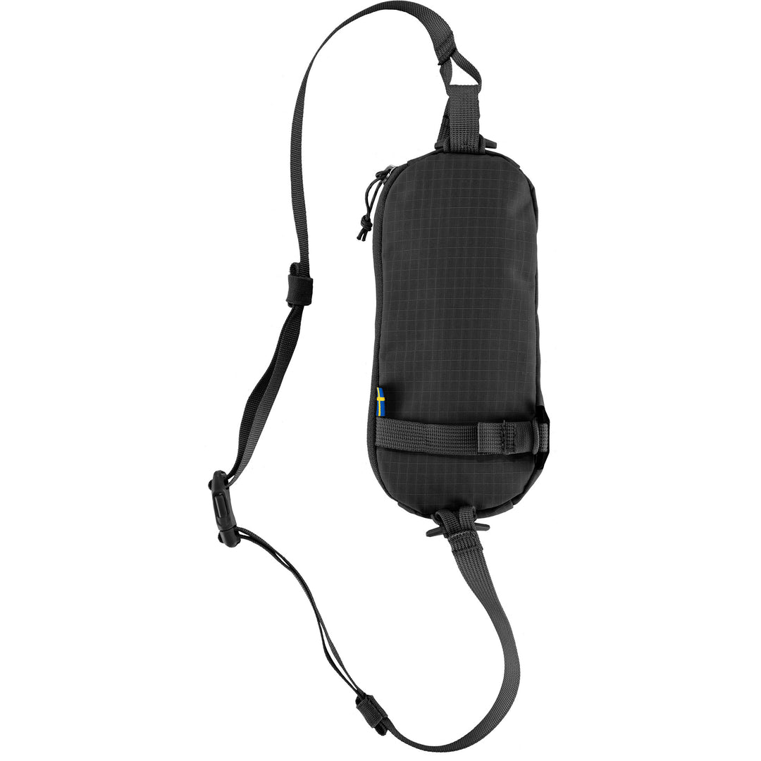 Achterkant van de Fjallraven Abisko bottle pocket zwart #kleur_zwart