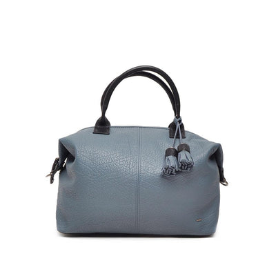 Voorkant Berba 101 Leren Handtas #kleur_licht-blauw