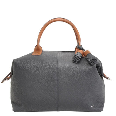 Voorkant Berba 101 Leren Handtas Navy #kleur_navy