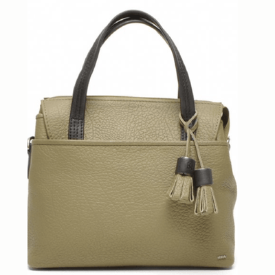 Voorkant Berba 125199 leren handtas groen #kleur_groen