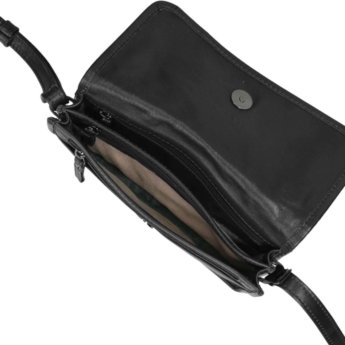 Bovenkant berba schoudertas soft black #kleur_black