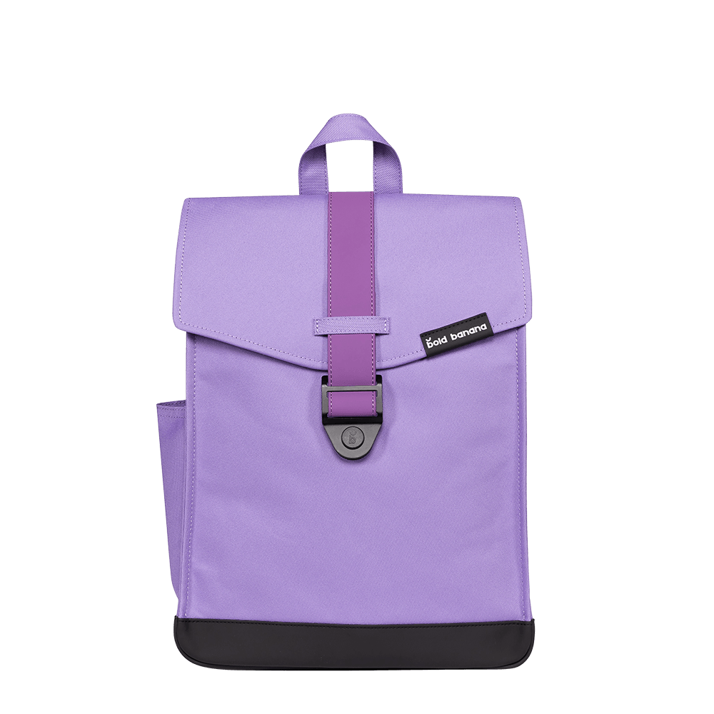 Voorkant Bold banana evelope 15 inch laptop rugzak paars #kleur_paars