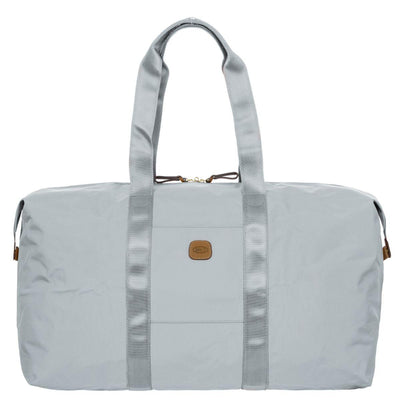 Voorkant Brics kleine weekendtas grijs #kleur_grijs