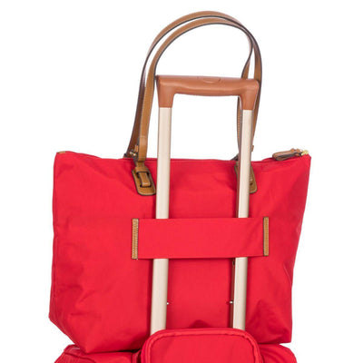 Op model Brics x-bag grote shopper rood #kleur_rood