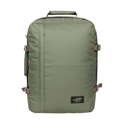 Voorkant babinzero Claasic 44L khaki kleur #kleur_khaki
