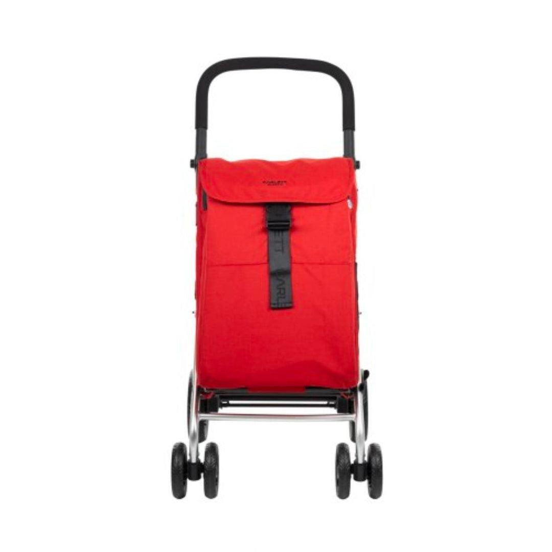 Voorkant Carlett boodschappentrolley rood #kleur_rood