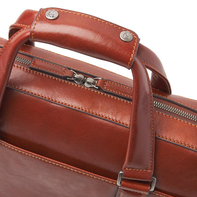 Castelijn & Beerens | TED LAPTOPTAS 15,6” RFID | COGNAC - Gielen Lederwaren