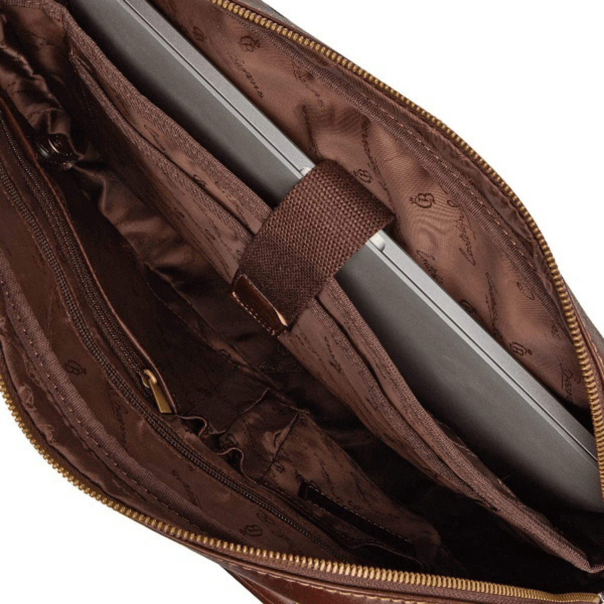 Castelijn & Beerens - Verona - Werktass 15.6" - Gielen Lederwaren #kleur_donker-bruin