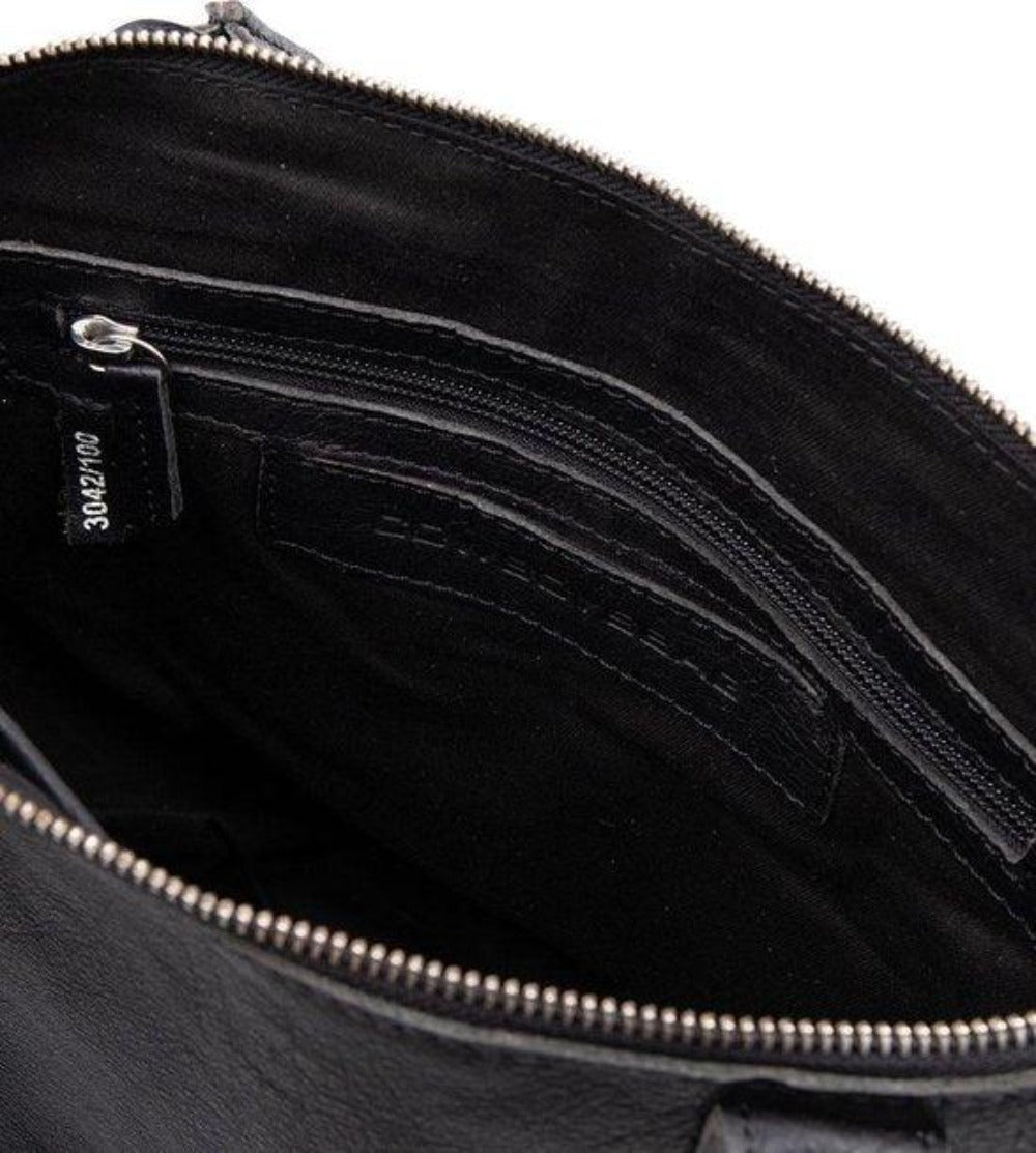 Cowboysbag Handtas Bag Torridon Zwart binnenkant #kleur_zwart