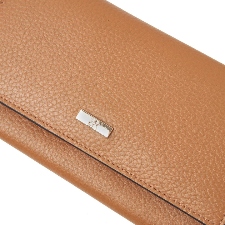 Details van het leer dR Amsterdam 110159 Dames portemonnee camel #kleur_camel