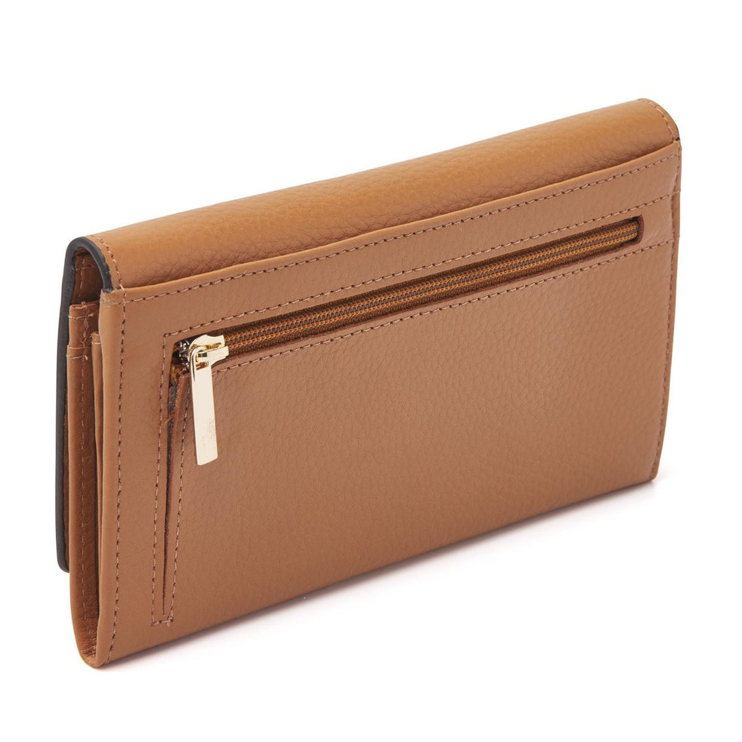 Achterkant van de dR Amsterdam 110159 Dames portemonnee camel #kleur_camel