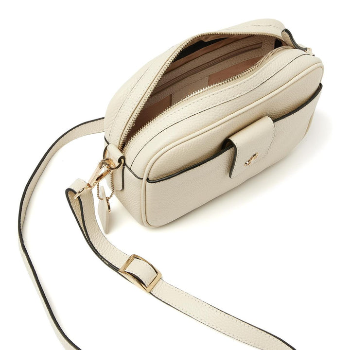 Binnenkant van de dR Amsterdam 1103744 leren crossbody tas nude #kleur_nude
