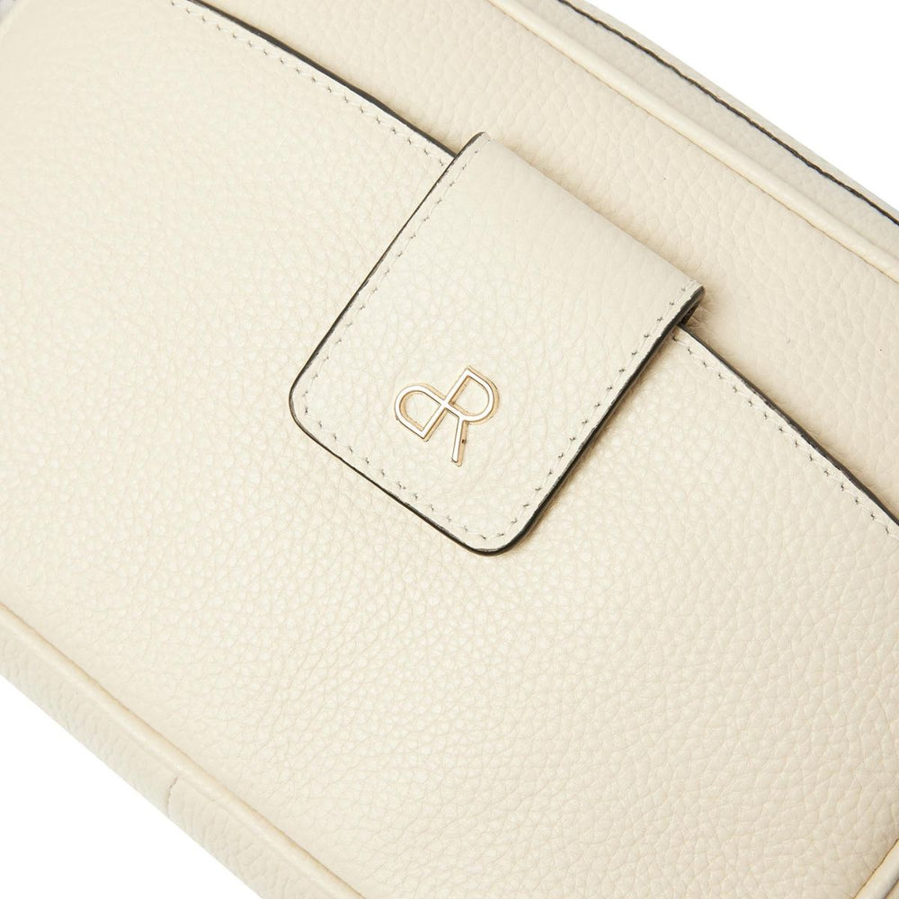Details van het materiaal van de dR Amsterdam 1103744 leren crossbody tas nude #kleur_nude