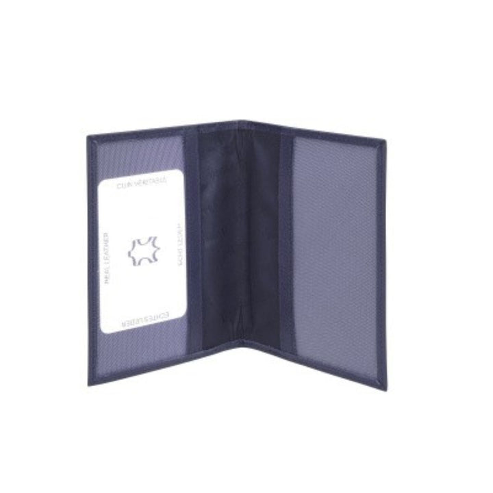 Binnenkant dR Amsterdam 15606 leren paspoort etui navy #kleur_navy