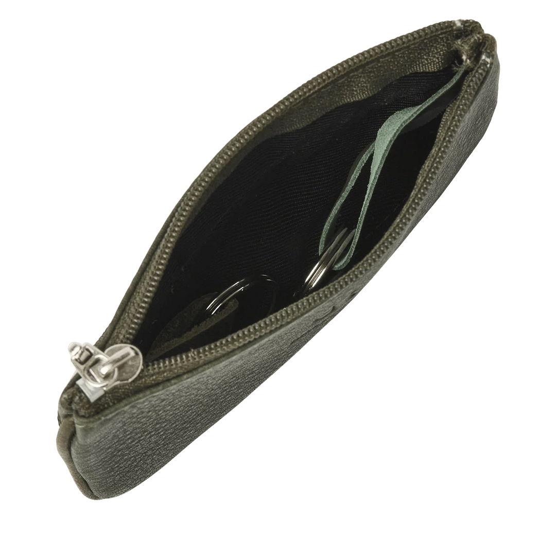 Binnenkant van de dR Amsterdam Olijf sleutel etui #kleur_olijf