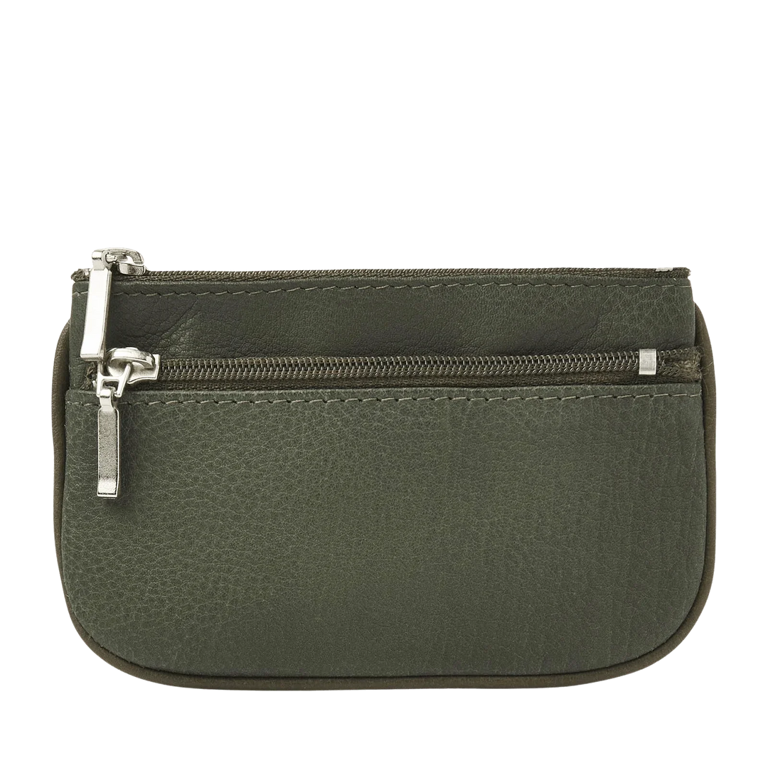 Voorkant van de dR Amsterdam Olijf sleutel etui #kleur_olijf