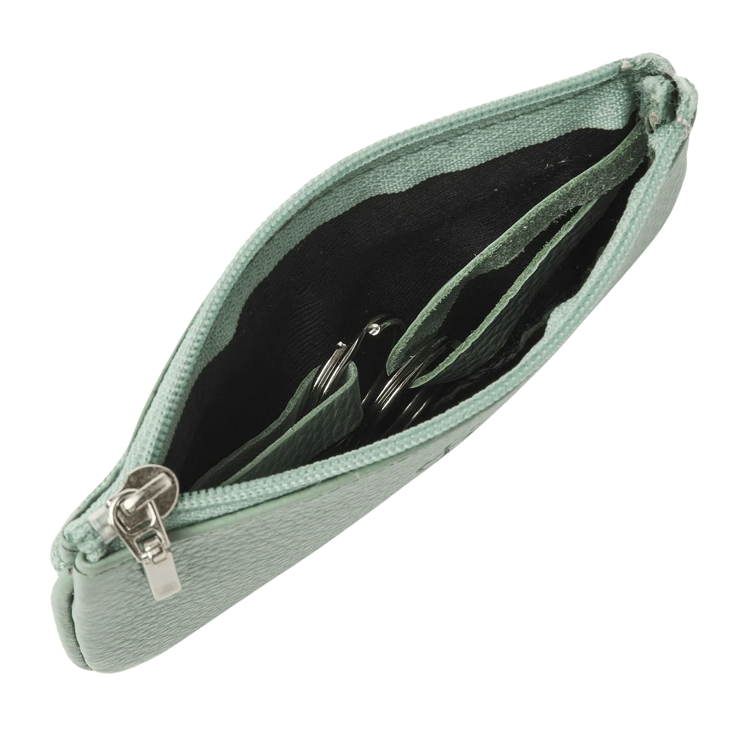 Binnenkant van de dR Amsterdam mint sleutel etui #kleur_mint