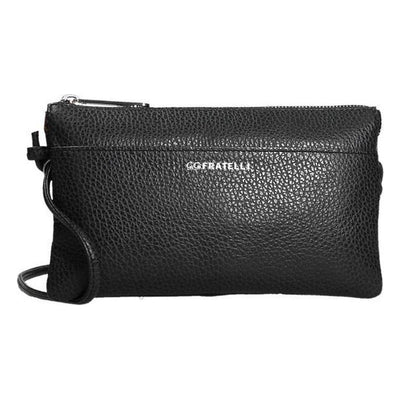 Voorkant Gigi fratelli 9007 leren schoudertas S black #kleur_black