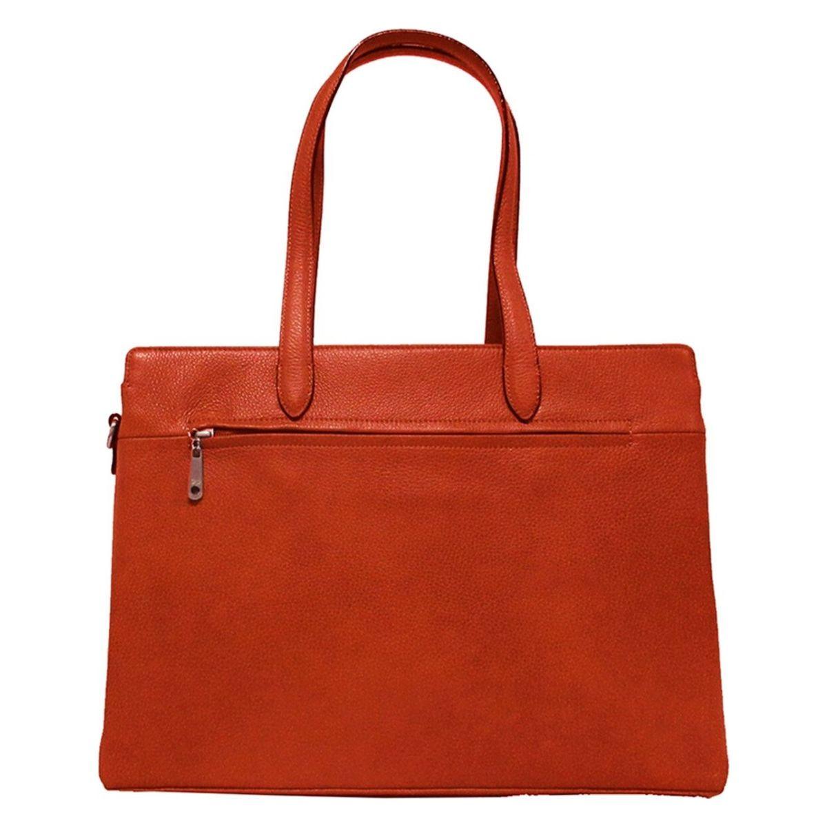Achterkant Gigi fratelli romance business bag 15,6 Orange #kleur_orange