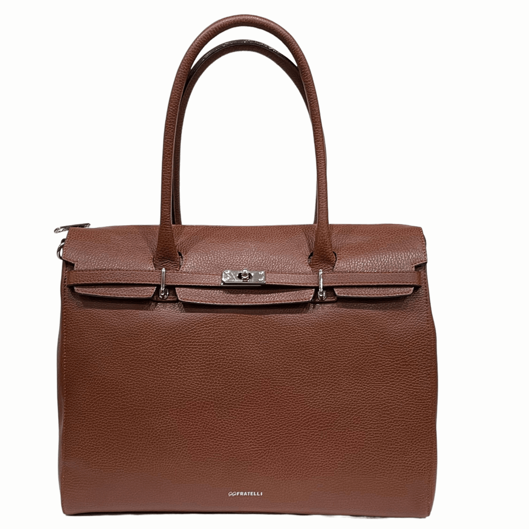 Gigi Fratilli -Brandy - Schouder Werktas - 15" - Gielen Lederwaren