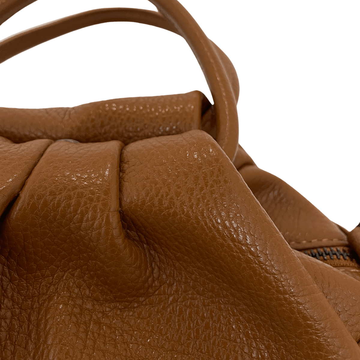 Details Giuliano leren handtas cognac