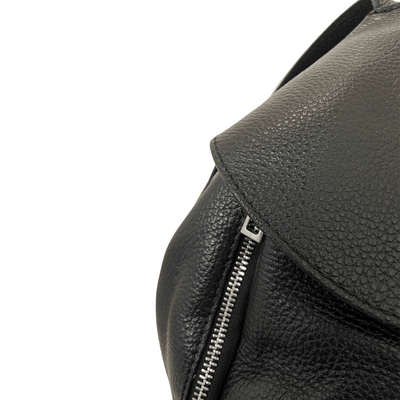 Details van het leer zwart #kleur_zwart