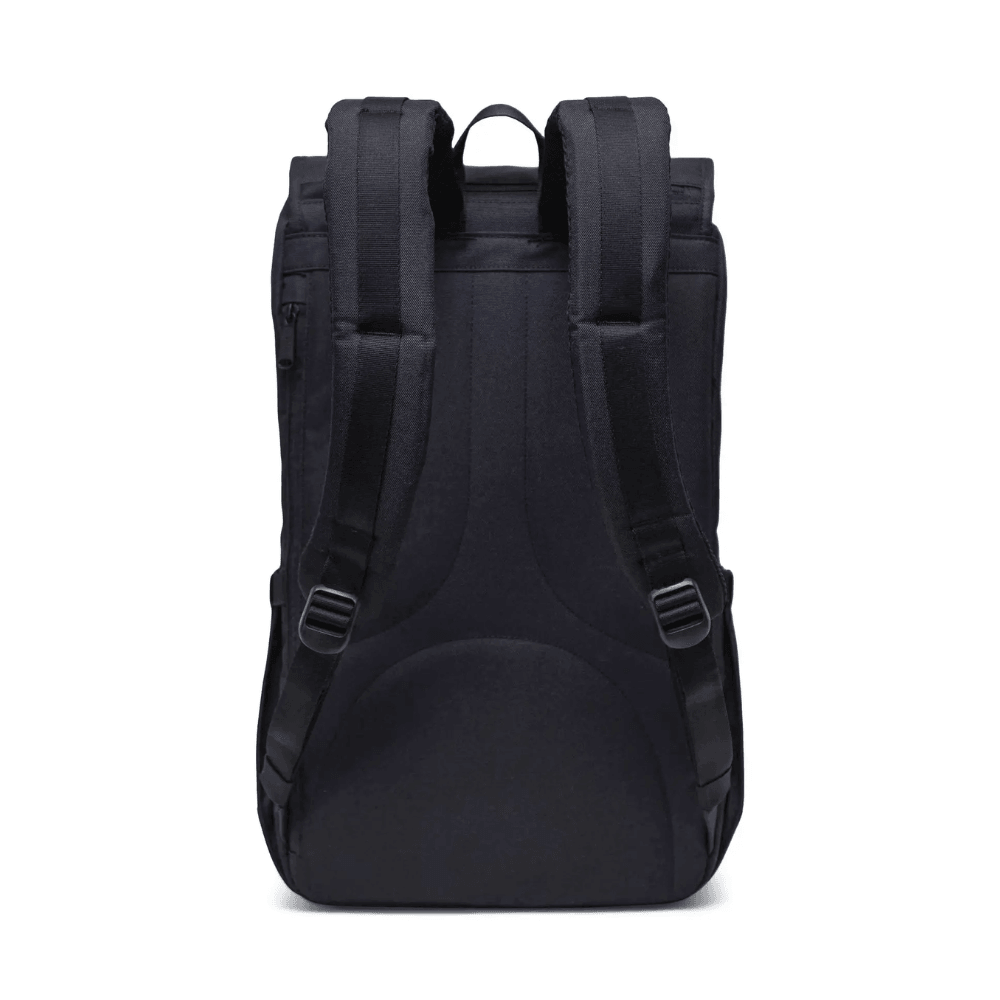 Achterkant Herschel Little America Laptop rugzak black tan #kleur_black-tan