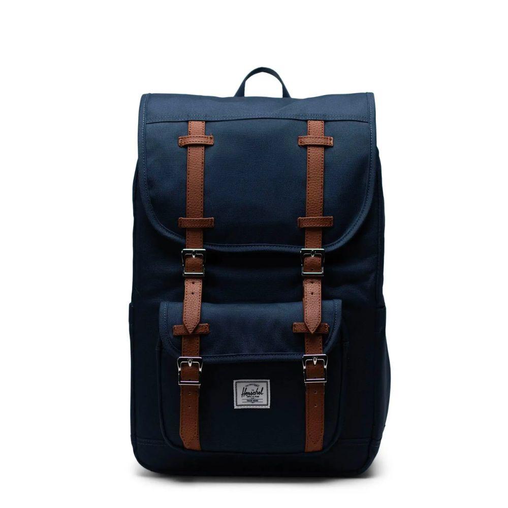 Voorkant Herschel Little America Mid navy #kleur_navy