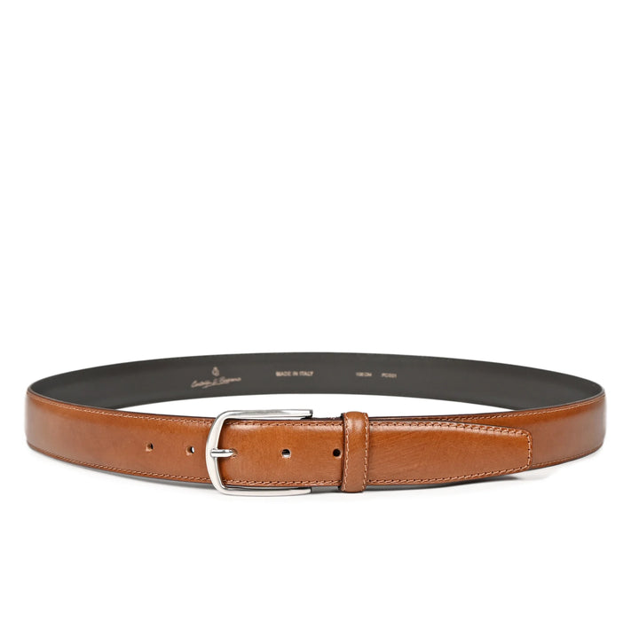 Voorkant van de Castelijn en Beerens herenriem natual #kleur_natural