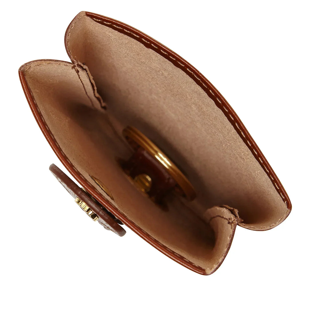 Binnenkant Castelijn en Beerens Gaucho sleuteletui cognac #kleur_cognac