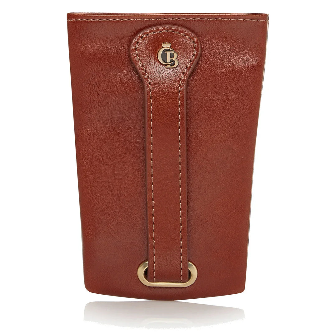 Voorkant Castelijn en Beerens Gaucho sleuteletui cognac #kleur_cognac