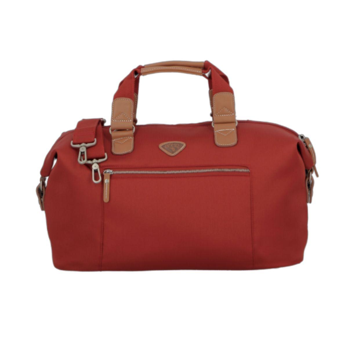 Voorkant Jump weekendtas Etretat 45cm rood #kleur_rood