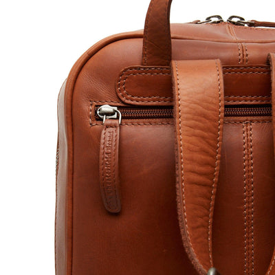Details van het leer #kleur_cognac