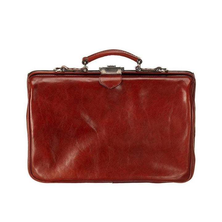 Mutsaers - The Classic - Handgemakte Laptoptas - Gielen Lederwaren #kleur_kastanje