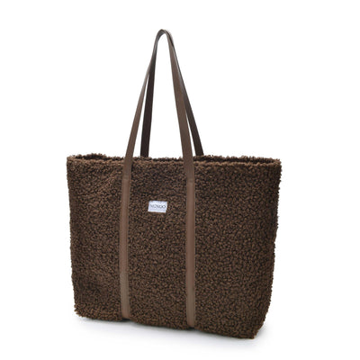 Zijkant shopper #kleur_donker-bruin