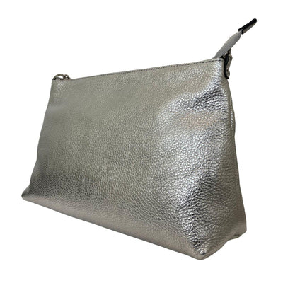 Zijkant Ripani 7083 Leren schoudertas silver #kleur_silver
