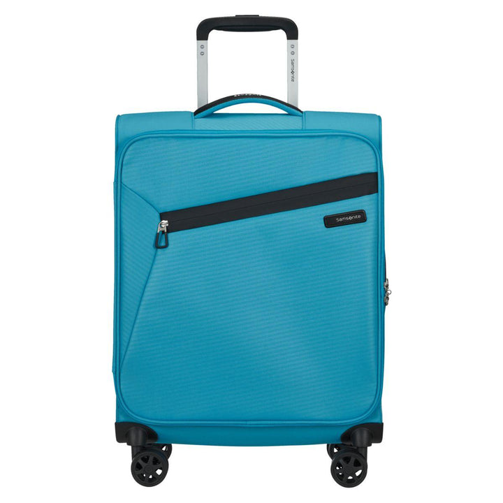 Voorkant Samsonite litebeam spinner handbagage lichtblauw #kleur_licht-blauw
