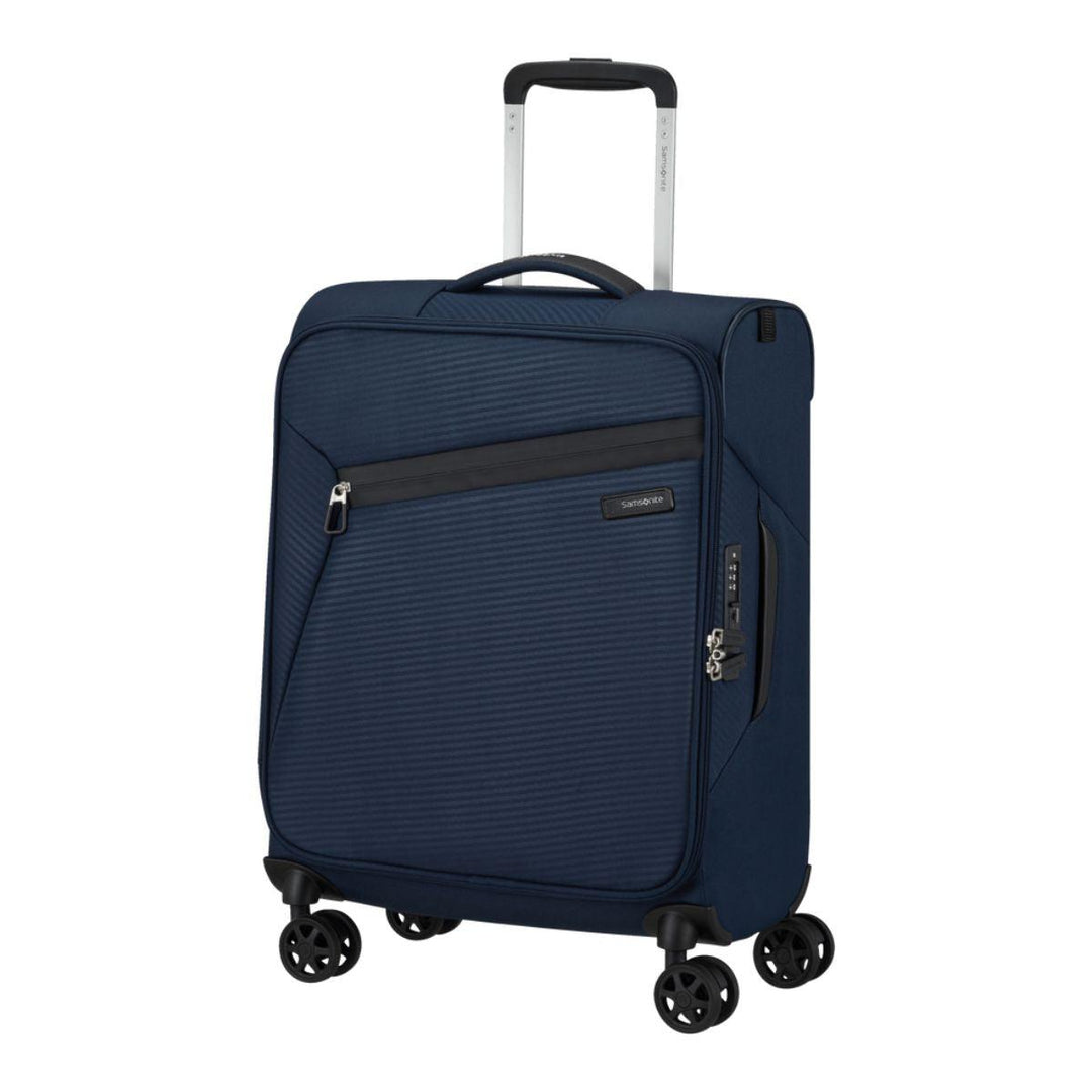 Samsonite - Litebeam Spinner Handbagage - Gielen Lederwaren Voorzijde #kleur_midnight-blue