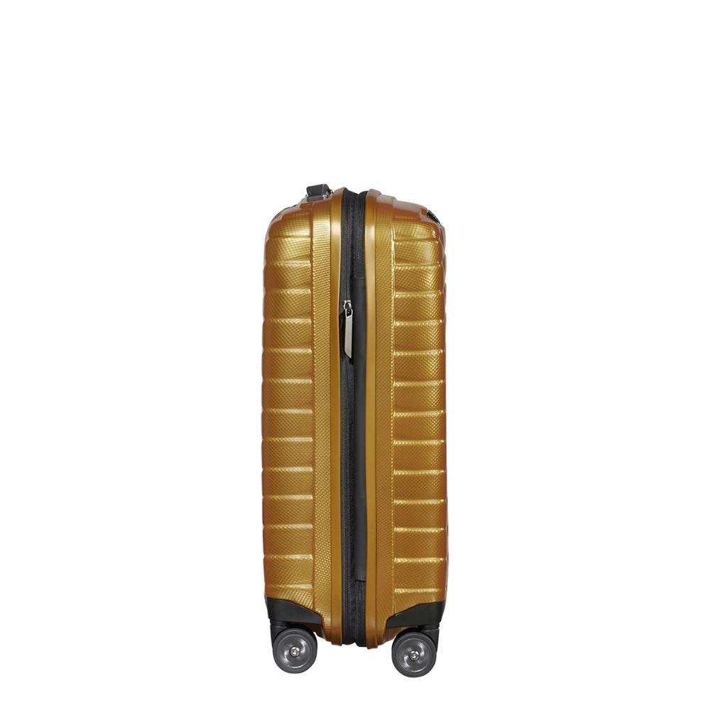 Zijkant Samsonite Proxis handbagage 55/35 EXP gold #kleur_gold