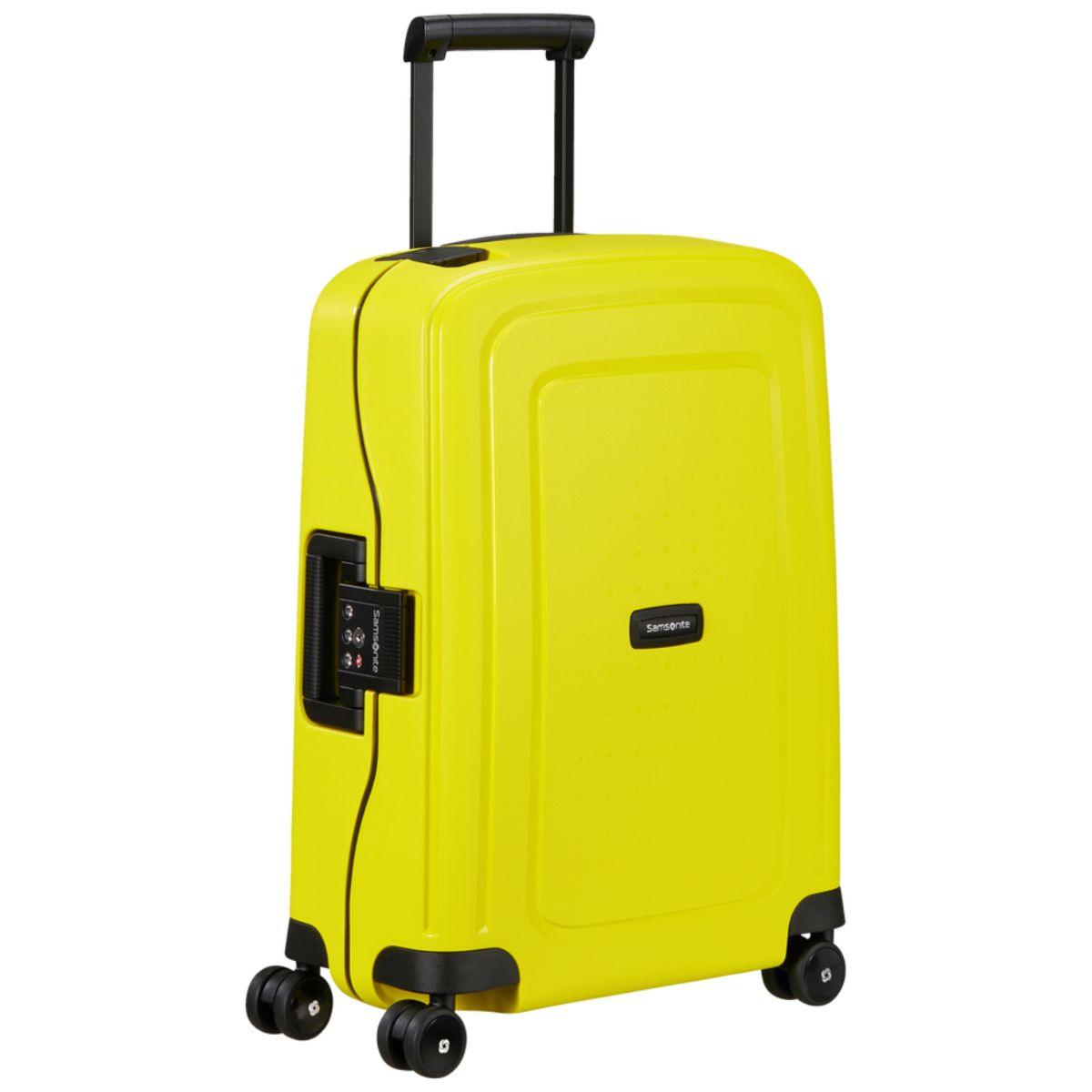 Voorzijde met trekstang Samsonite S'CURE handbagage Lime #kleur_lime 