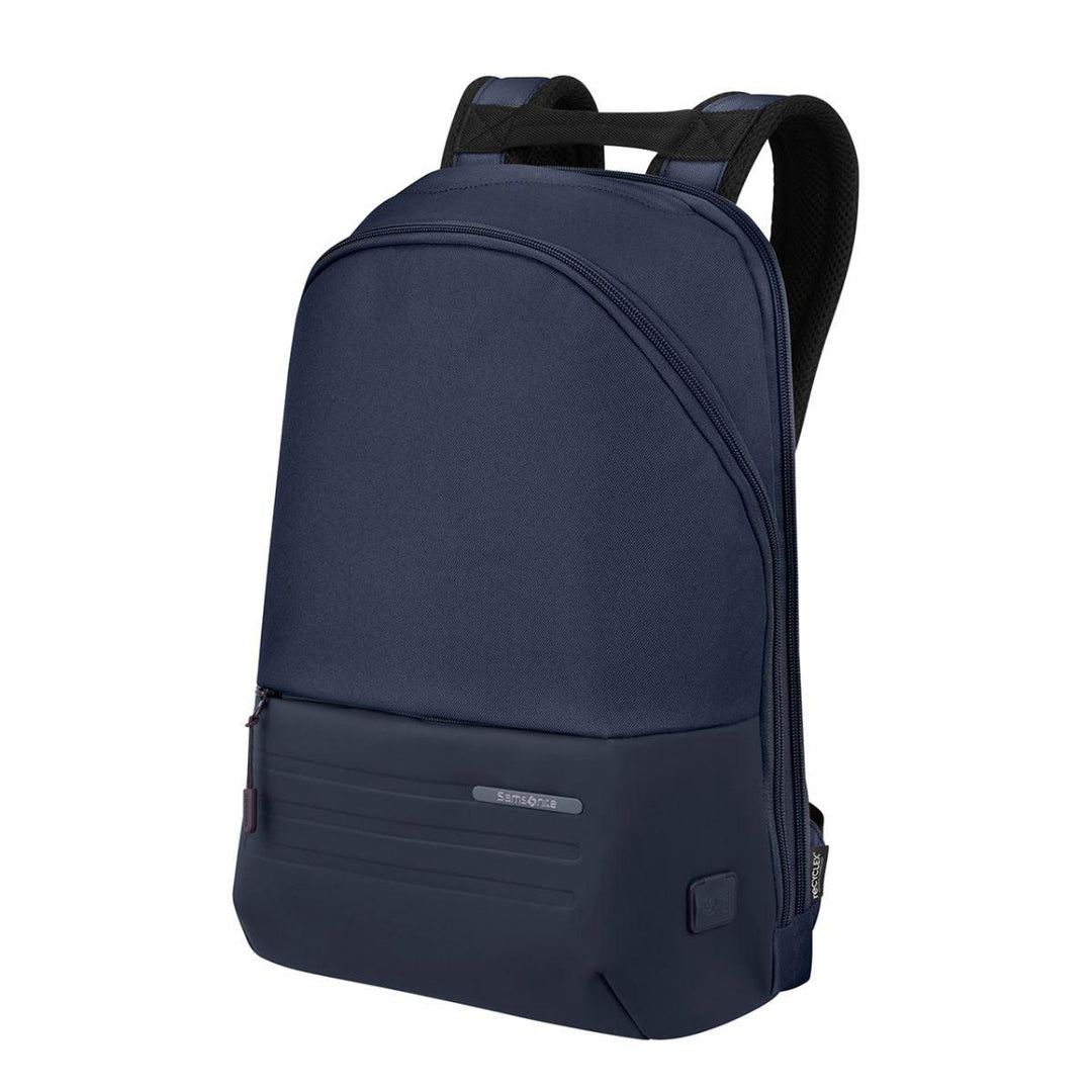 Voorzijde Samsonite Stackd laptoprugzak 14,1" Navy #kleur_navy