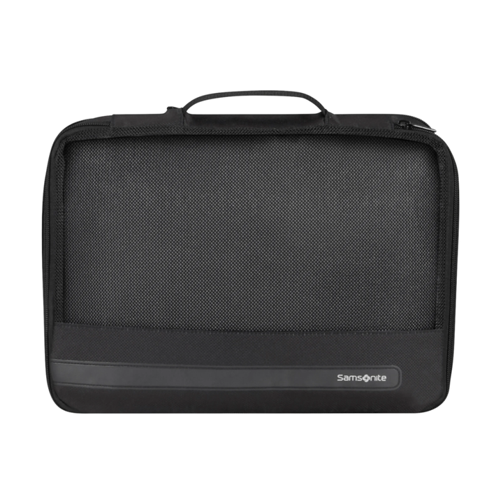 Voorkant kleine packing cube #kleur_black