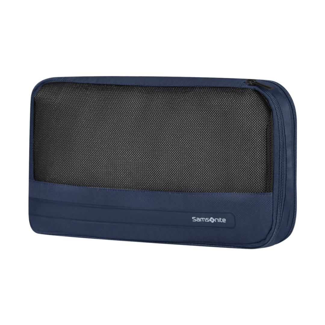 Voorzijde kleine packing cube #kleur_navy