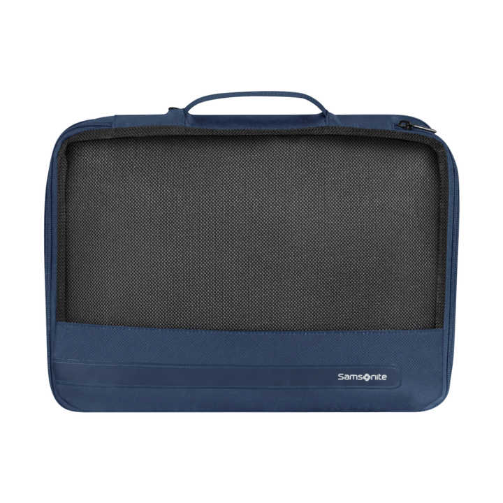Voorkant middelmaat packing cube #kleur_navy