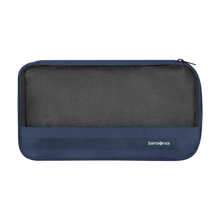 Voorkant kleine packing cube #kleur_navy