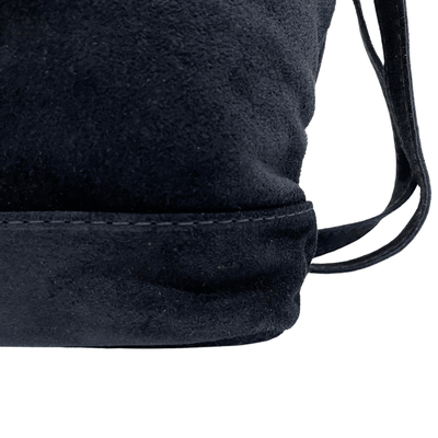 Suede leren schoudertas - Gielen Lederwaren