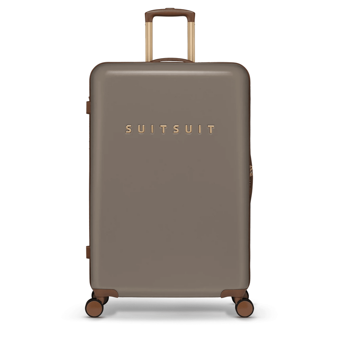 Voorkant Suitsuit Koffer 76 groot kleur Taupe #kleur_taupe