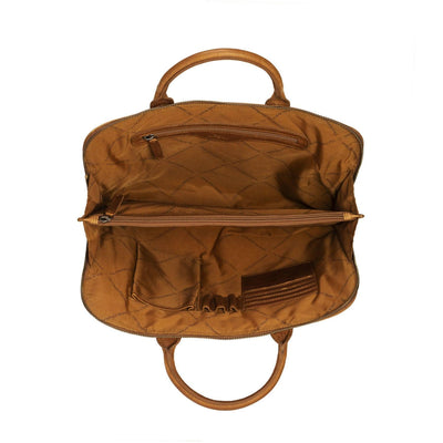 Binnenkant the chesterfield leren laptoptas harvey cognac #kleur_cognac